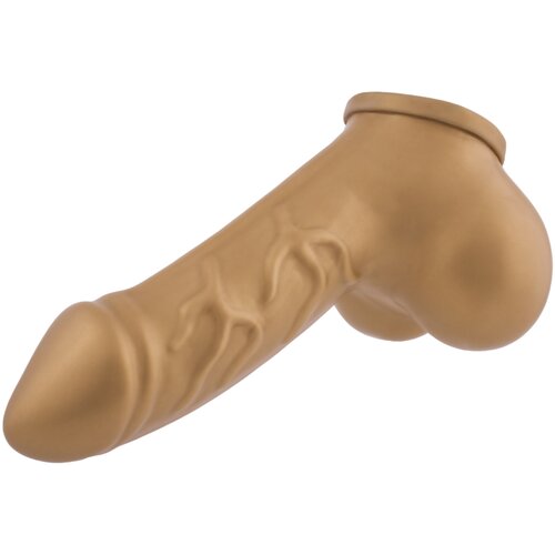 Toylie latex penis sleeve danny 11,5cm gold Cene