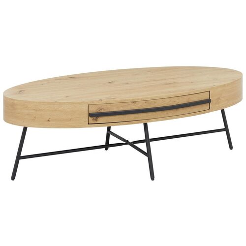 Bessagi Home klubska miza emilia, barva hrasta, 120x60 Cene