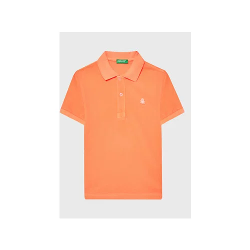 United Colors Of Benetton Polo majica 3089G300D Oranžna Slim Fit