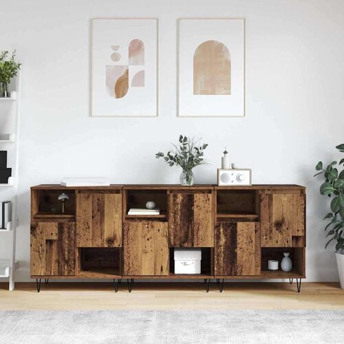  Komode 3 pcs Staro drvo 180 x 35 x 70 cm Konstruirano drvo Cijene