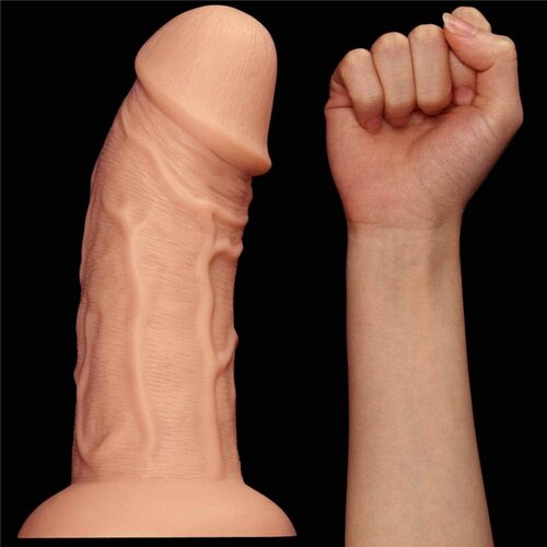Lovetoy 2019 dildo lovetoy realistic curved flesh 9,5 Slike