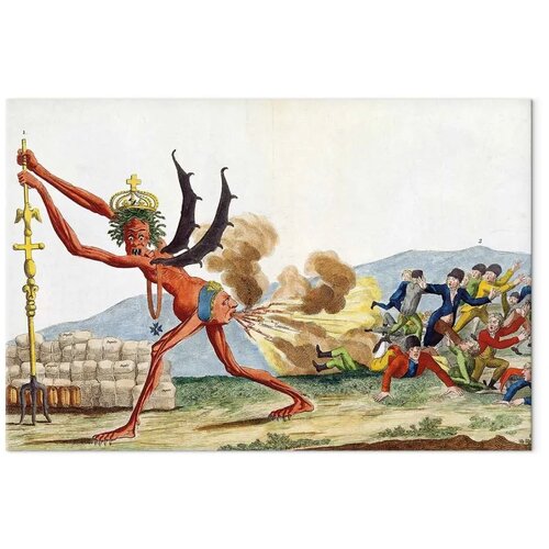  XXL slika - Jacques-Louis David &amp;ndash; Caricature of the English Government 260x173 Slike