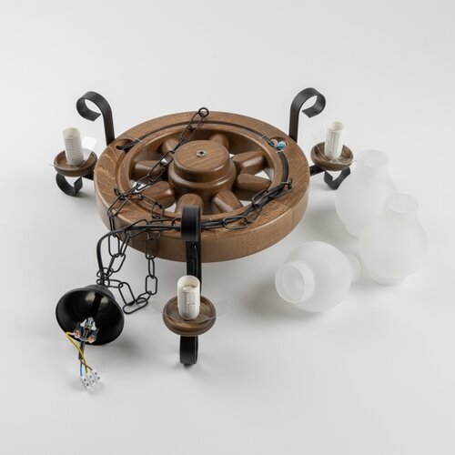  Brilagi - Luster na lancu ROATA 3xE14/40W/230V bukva/orah Slike
