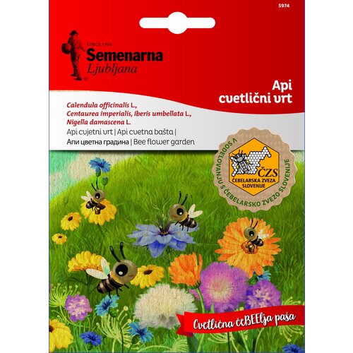 Semenarna Ljubljana Api cvetlični vrt (4 vrste cvetlic) Slike