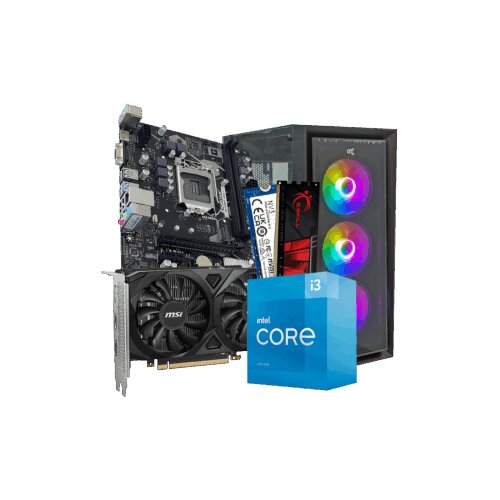 GNC GAMER HYDRA i3-10105 3.70GHz, MB H510, RAM 16GB, 1TB NVMe SSD, RTX 3050 6GB, PSU 500W, GAMING Kući&scaron;te Cijene