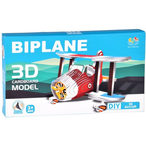  3D slagalica kartonski model AVION uradi sam DIY 62 dijela ZA5721 Slike