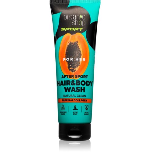 Organic Shop Sport Papaya &amp;amp; Collagen gel za prhanje za telo in lase 200 ml Slike