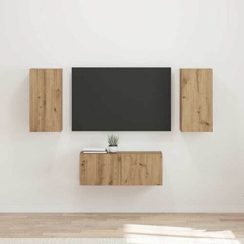  Set TV komoda 6 kom. Umjetnički hrast Konstruirano drvo Cijene