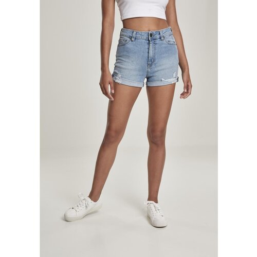 Urban Classics Ladies 5 Pocket Shorts Lt. Authenticblue Washed Slike