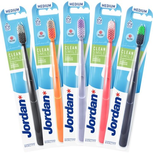 Jordan Clean Smile Medium četkica za zube 1 kom Slike