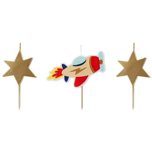 PARTY DECO rojstnodnevne sveče letalo, 4,5-5 cm Cene