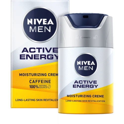 Nivea Men Active Energy Skin Energy krema za obraz proti znakom utrujenosti 50 ml za moške