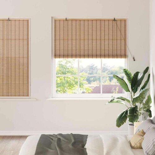  Zastore i sjenila Svijetlosmeđa 140 x 160 cm Bambus Slike
