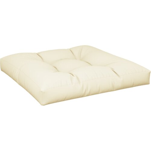  Jastuci za palete 2 kom krem od tkanine Krema 80 x 80 x 12 cm Slike