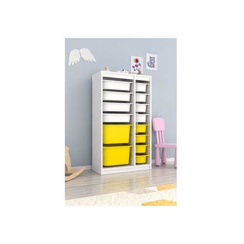 Hanah home vi&amp;scaron;enamenske police montana xs 2D4N8U white yellow Slike