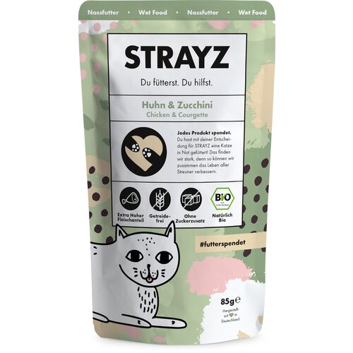  STRAYZ BIO Pouch 6 x 85 g - Bio piletina i bio tikvica Cijene