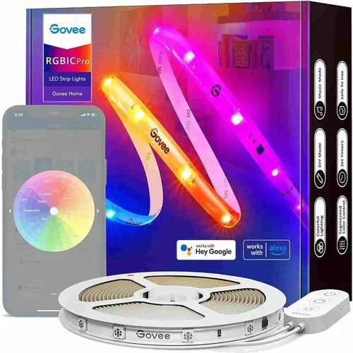 GOVEE WiFi RGBIC Smart PRO LED strap 10m Pametna žarnica