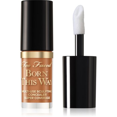Too Faced Born This Way Super Coverage Multi-Use Concealer Travel Size dolgoobstojni korektor za polno prekrivanje odtenek Butterscotch 2 ml Slike