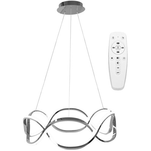 Toolight moderna led stropna svjetiljka + pilot App801-CP twist chrome Slike