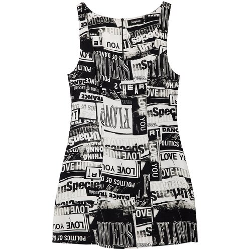 Desigual Haljina &amp;#039;Letters&amp;#039; crna / bijela Slike