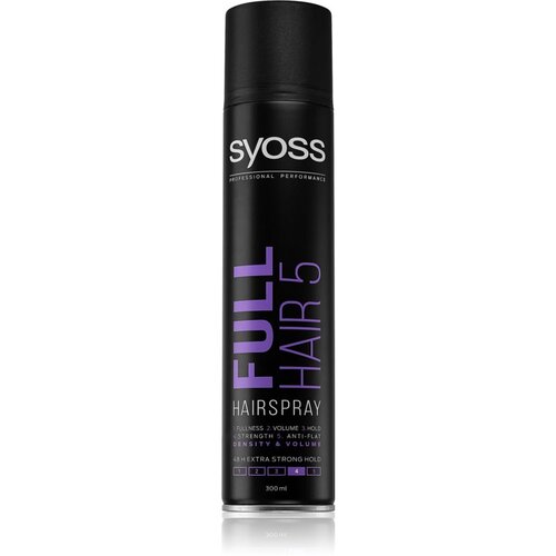 Syoss Professional Performance full hair 5 lak s petkratnim učinkom za šibke in tanke lase 300 ml Cene