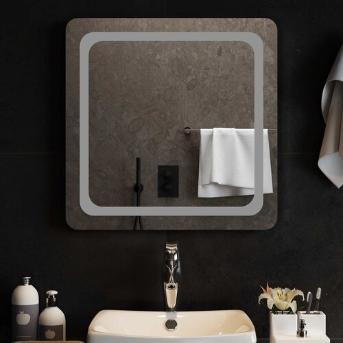  LED kupaonsko ogledalo s ogledalom *Transparent*an 60 x 60 cm Slike