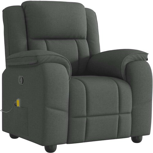 Maison Chic masažni naslanjač - Relax naslanjač temno sivo blago, (22134319) Cene
