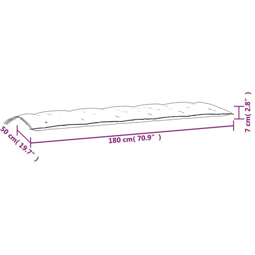  Jastuci za vrtnu klupu 2 kom sivo 180x50x7cm tkanine Oxford Slike