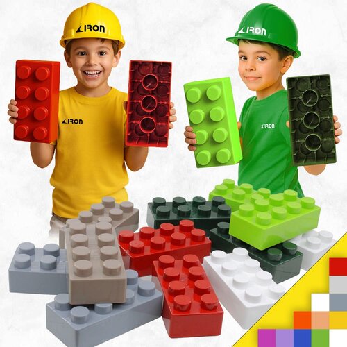 IRON SPORT Kocke za decu velike MEGA BRICK kocke set od 50kom. - Veličina cigla kocke 11/5cm x 23cm x 6cm Cene
