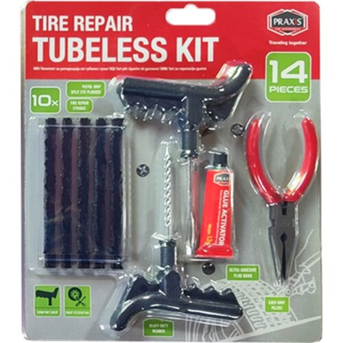 Praxis Set za reparaciju guma 001724 14 delova Slike
