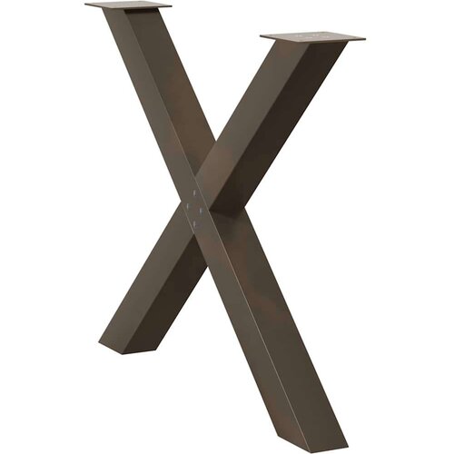  Noge za blagovaonski stol X-oblika 3 kom 90x(72-73) cm čelik Slike