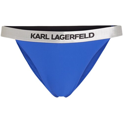 Karl Lagerfeld Bikini hlačke modra / bela Cene