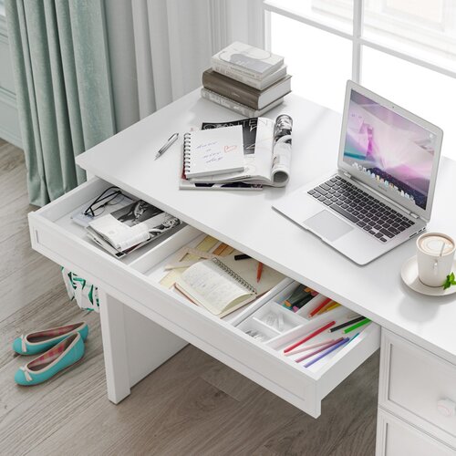 Rustic White RADNI STO Slike