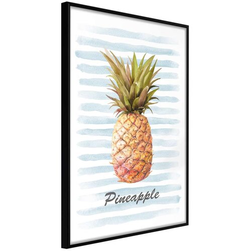  Poster - Pineapple on Striped Background 20x30 Cijene