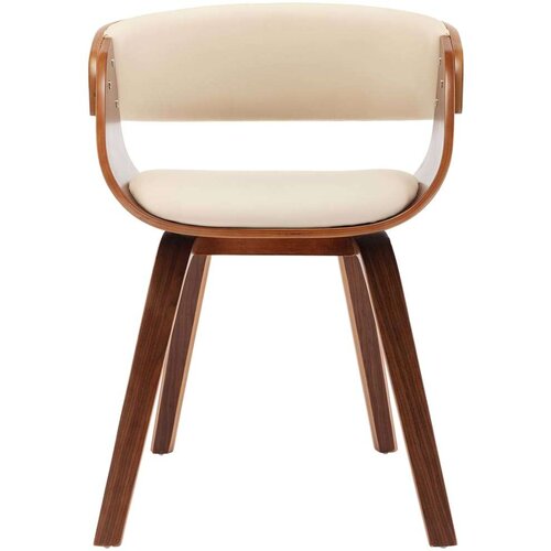  Blagovaonske stolice od savijenog drva i umjetne kože 4 kom krem Cijene