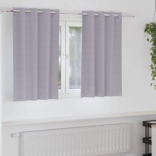  Zavjese za blackout s prstenovima 2 pcs Metalna Siva Cene