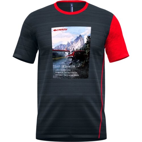 Crazy Idea Men's T-shirt Delay Vento/Red Slike