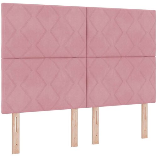 VidaXL Krevet s čeljustima Ružičasta 160x200 cm Bar&amp;scaron;un Slike