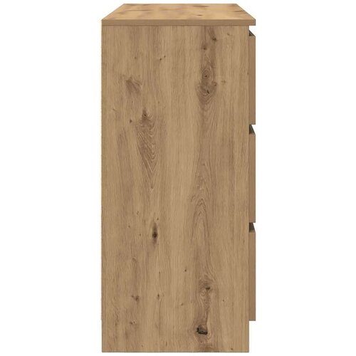 VidaXL Komoda artisan hrast 100x35x76 cm konstruiranog drva Slike