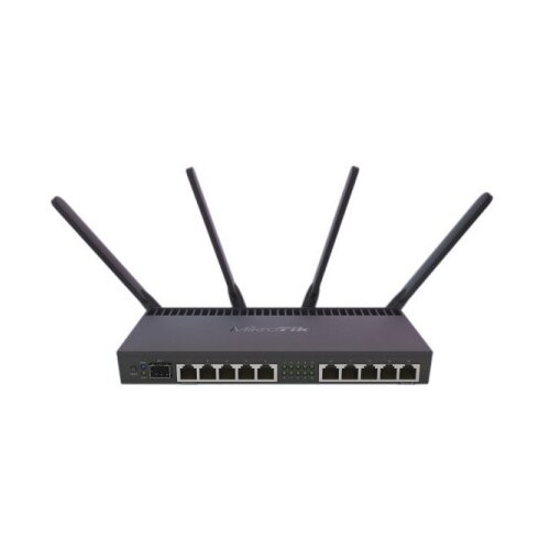 MikroTik rb4011igs+5hacq2hnd-in, WiFi router, dual band 1733mb/s, 10x rj45 1000mb/s, 1x sfp+ ( mt123 ) Cene
