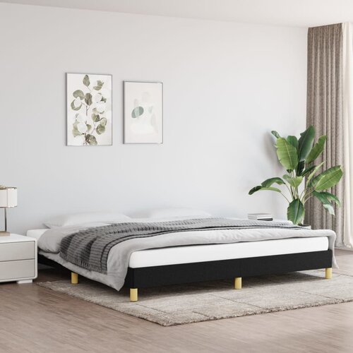 VidaXL okvir za krevet crni 200x200 cm od tkanine Slike