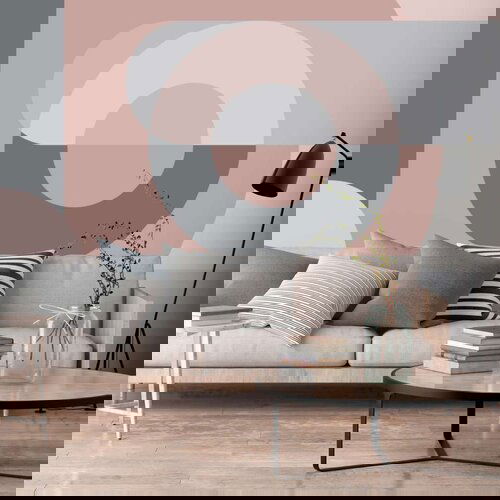  Samoljepljiva foto tapeta - Geometric Wreath (Pink) 392x280 Slike