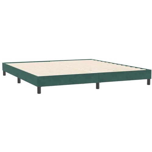 Box Spring krevet bez madracem tamnozeleni 200x220 cm bar&amp;scaron;un Slike
