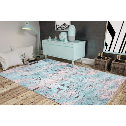 Conceptum Hypnose tepih Funk Chenille 205, 75x230cm, Tirkizni Slike