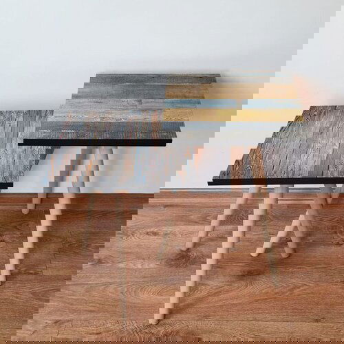 Hanah home 2Shp519 - grey greybluebrowncamel nesting table (2 pieces) Cene