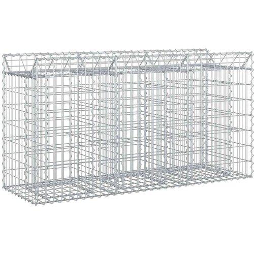  Gabionski uzdignuti krevet Srebrno 150 x 50 x 80 cm - 150 x 50 x 80 cm Cijene