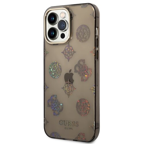 Guess Trdo ohi&amp;scaron;je za Apple iPhone 14 Pro Max TPU Peony, ?rna, (21244221) Slike