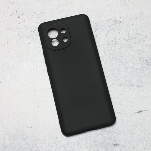 Maska silikonska ultra thin za xiaomi mi 11 mat crna Slike
