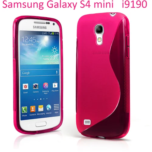  Gumijasti / gel etui S-Line za Samsung Galaxy S4 mini - roza