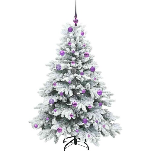 VidaXL Umjetno božićno drvce s stalakom Zelena 150 cm PE i PVC Slike
